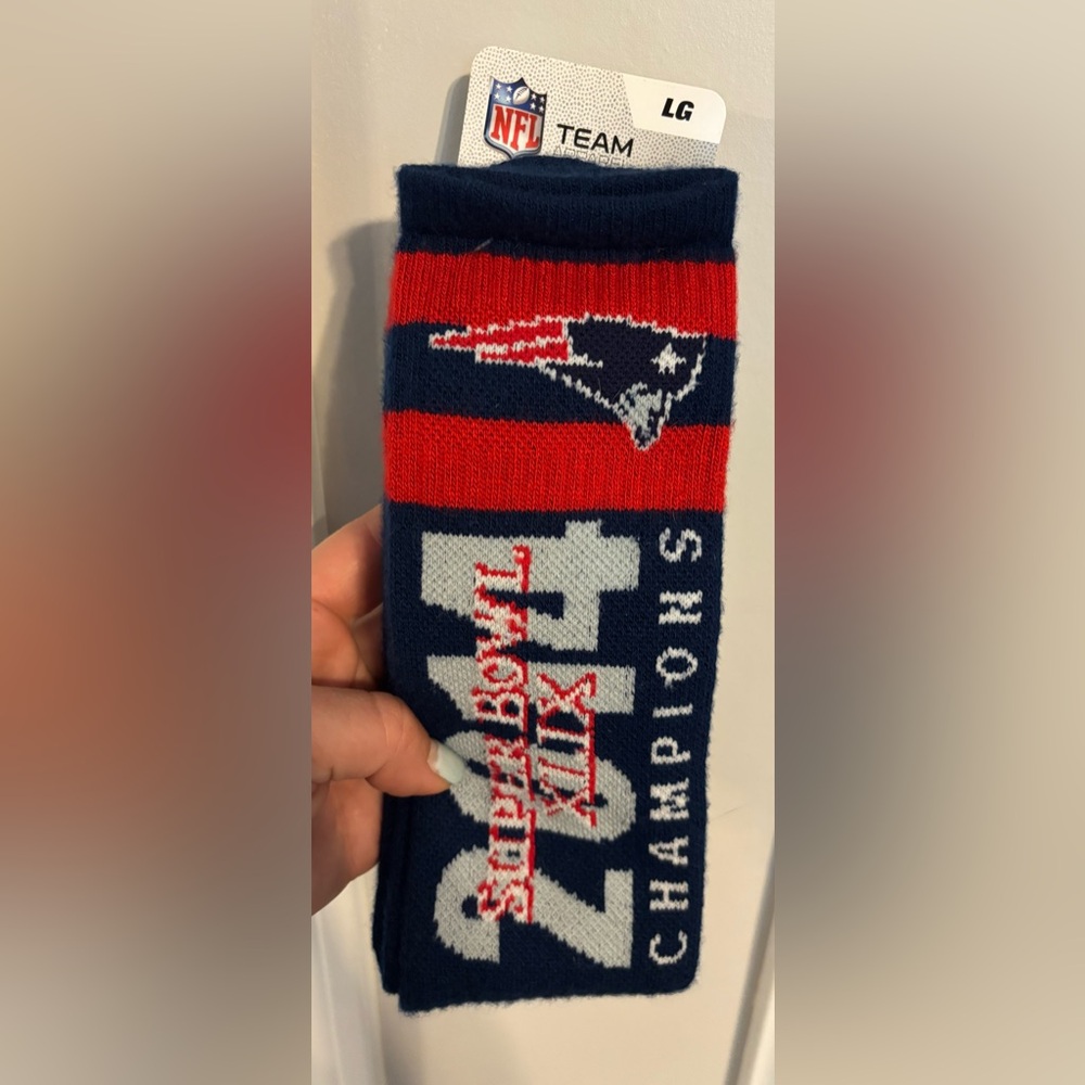 NFL Blue and Red Super Bowl Champions long Socks 2014
